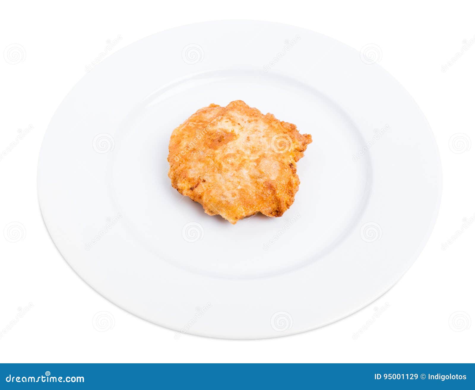 Battered Pork Fillet Cutlet. Stock Image Image of food, served 95001129