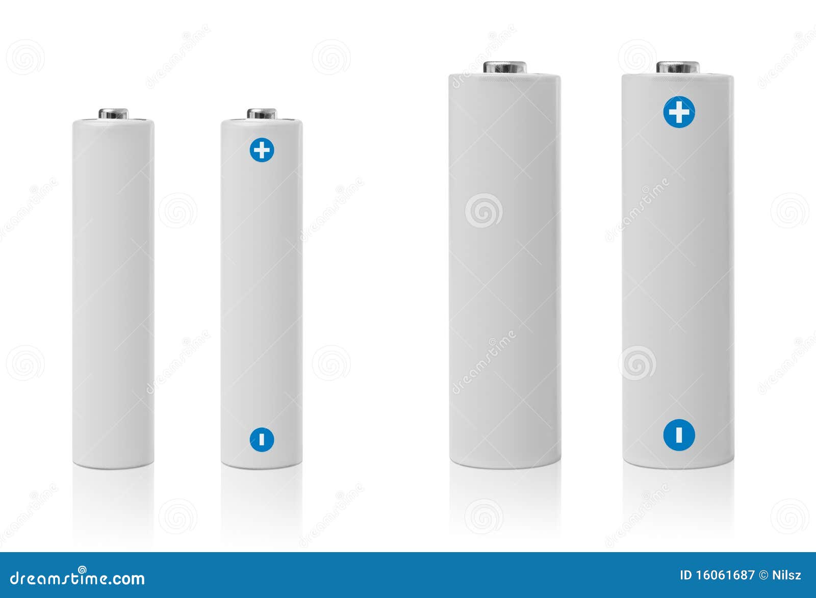 Batterien AA Und Quelle Des AAA Stroms Stockbild Bild von elektronik