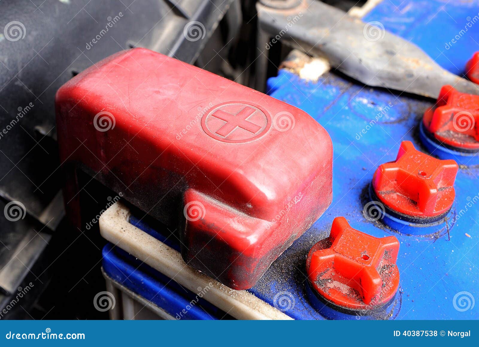 Battery car terminal stock photo. Image of battery, closeup 40387538