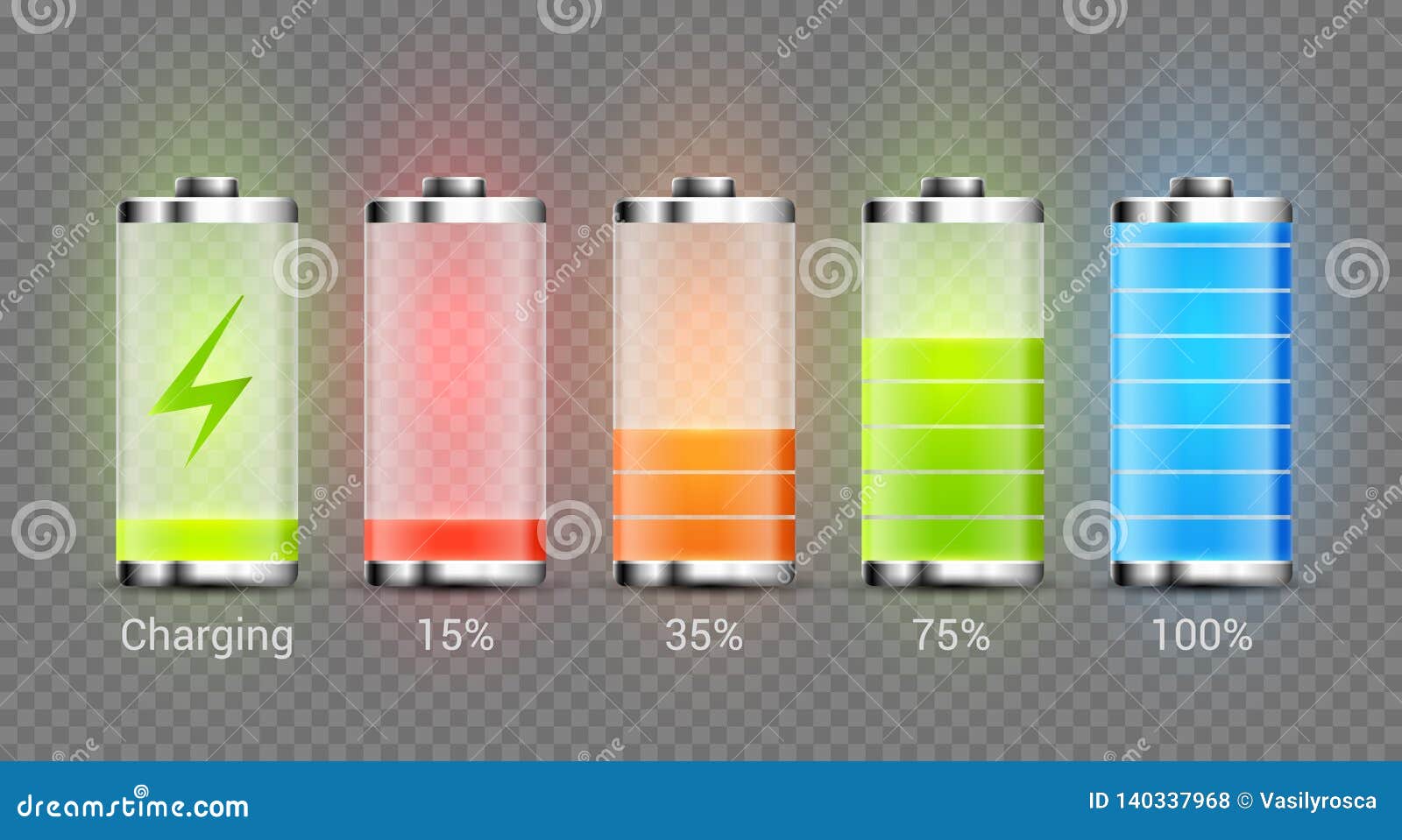 battery charge full power energy level. recharge battery indicator. low power mibile fuel