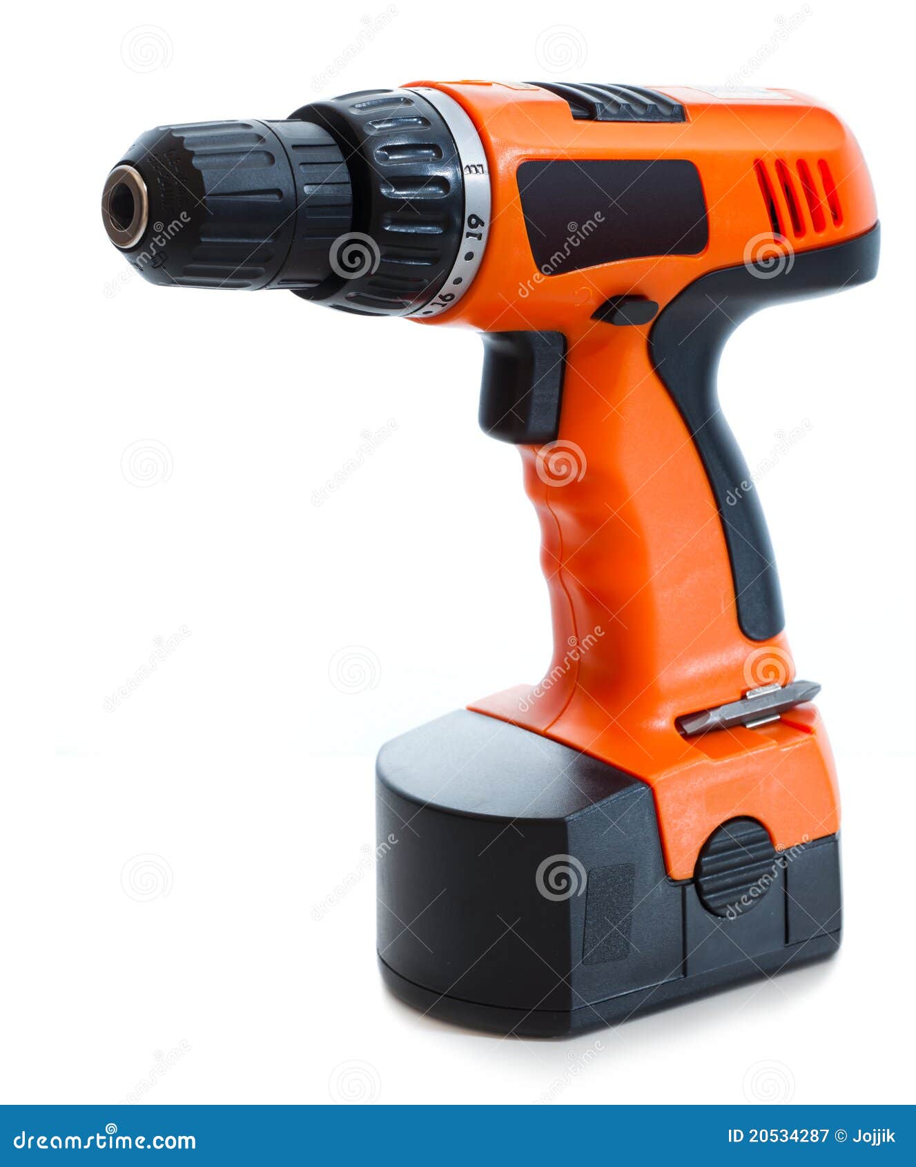 Battery drill stock image. Image of refit, hardware, white 20534287