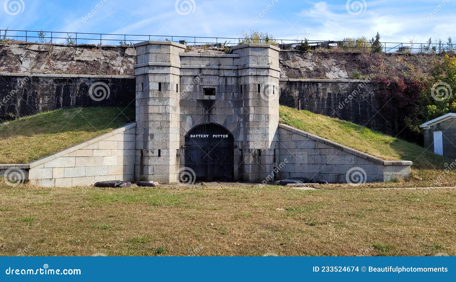 Battery Fort Hancock Sandy Hook New Jersey Stock Photo Image of