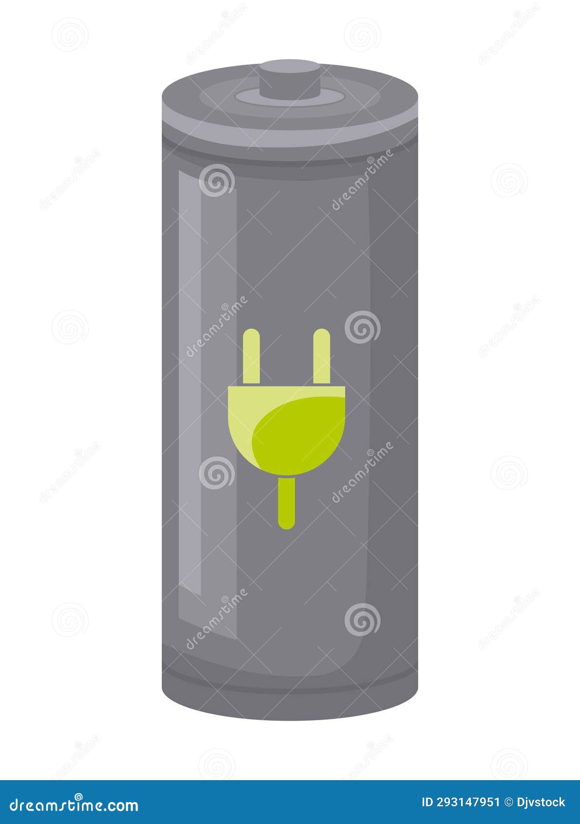 Battery green energy stock illustration. Illustration of ecology