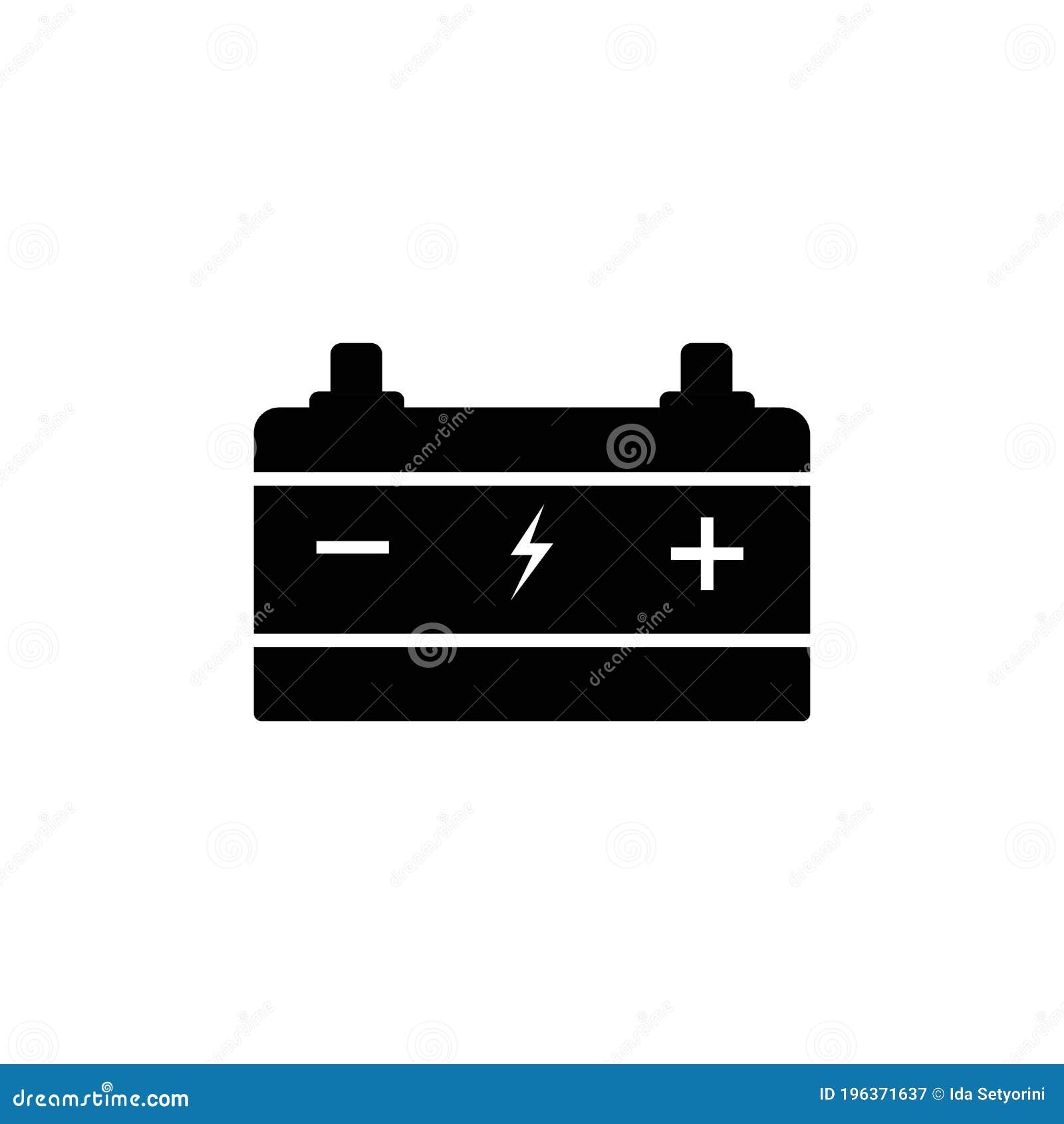 Battery icon logo stock vector. Illustration of symbol 196371637