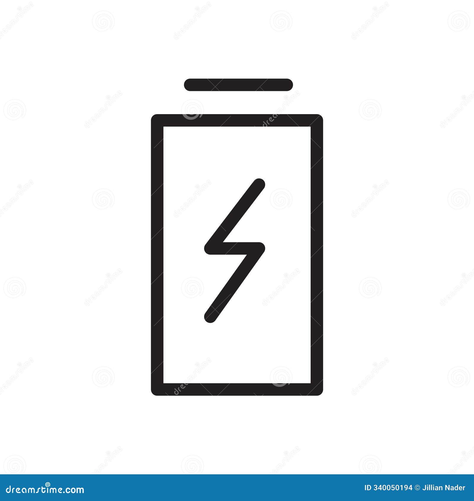 battery icon outline  for web ui