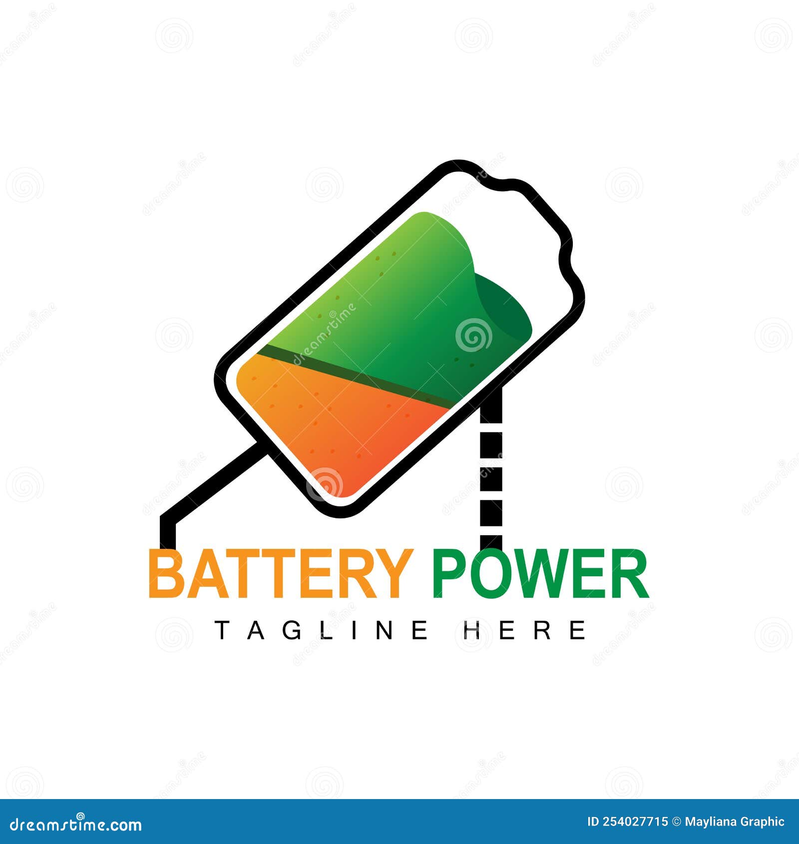 Battery Logo Design, Technology Charging Illustration, Company Brand