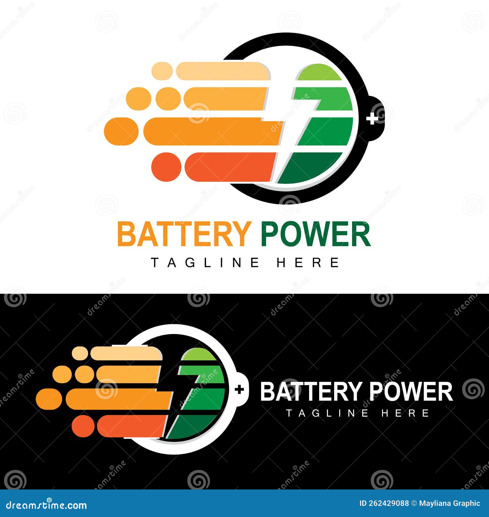 Battery Logo Design, Technology Charging Illustration, Company Brand