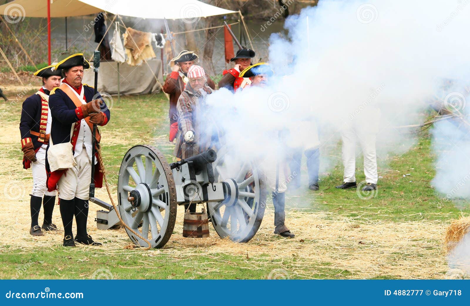 Battle of Bound Brook re-enactment in New Jersey, April 12-13, 2008