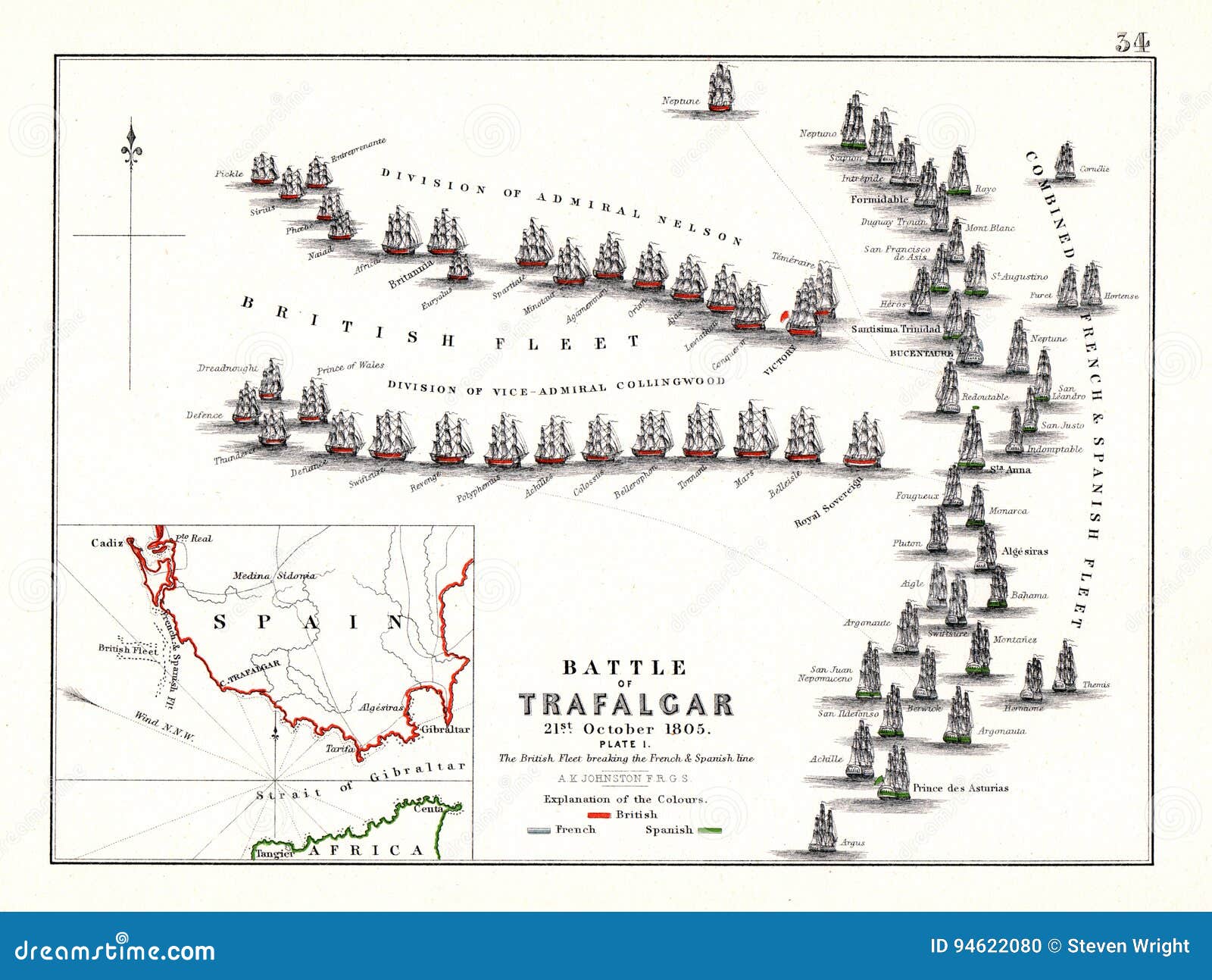battle of trafalgar early day, oct. 21, 1805