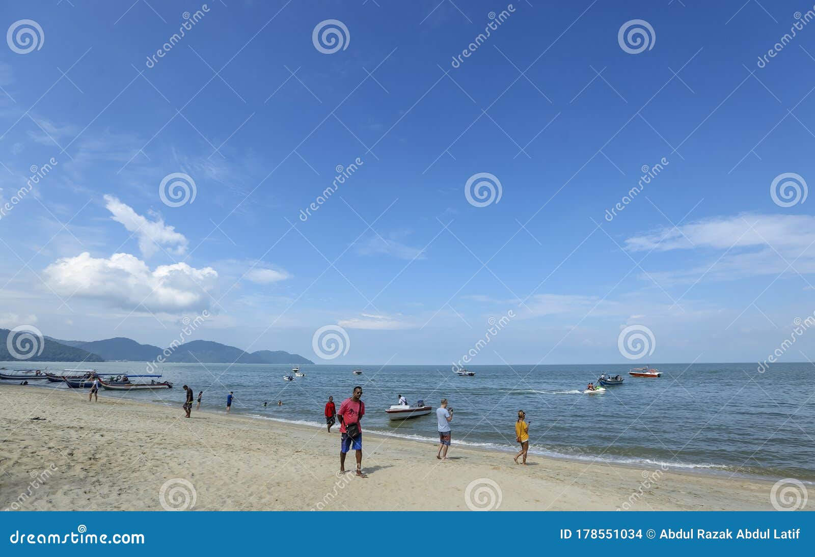 Batu Ferringhi Beach Pulau Pinang Editorial Stock Image - Image of