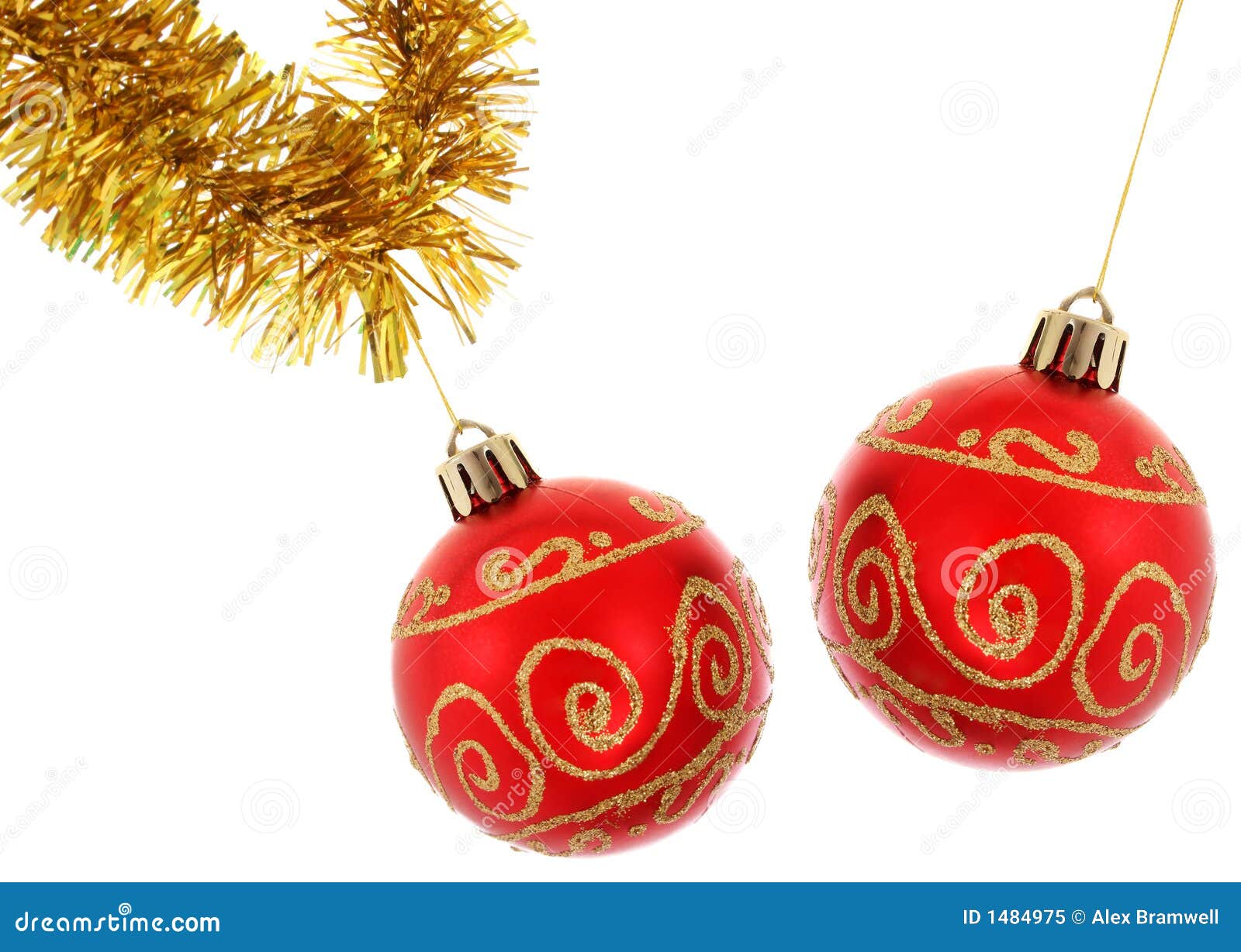 Baubles and Tinsel stock image. Image of decoration, celebrate 1484975