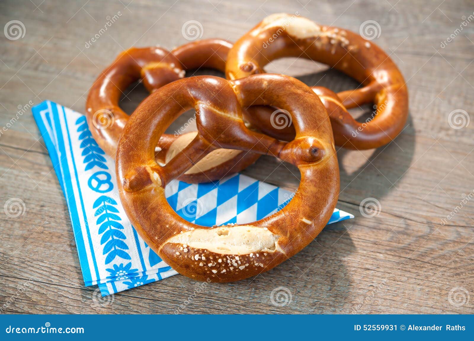 Bavarian Pretzels stock image. Image of cuisine, crusty 52559931