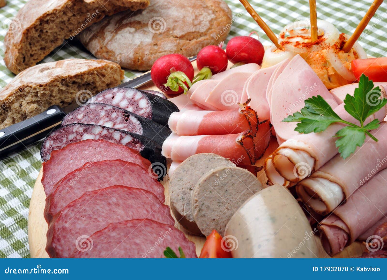 Bavarian Snack Plate stock photo. Image of board, feed 17932070