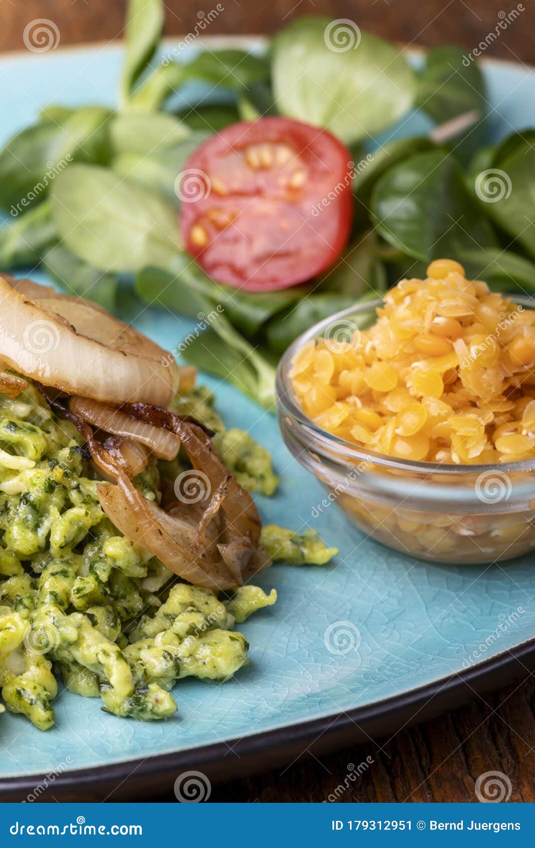 Bavarian spinach spaetzle stock image. Image of austria 179312951