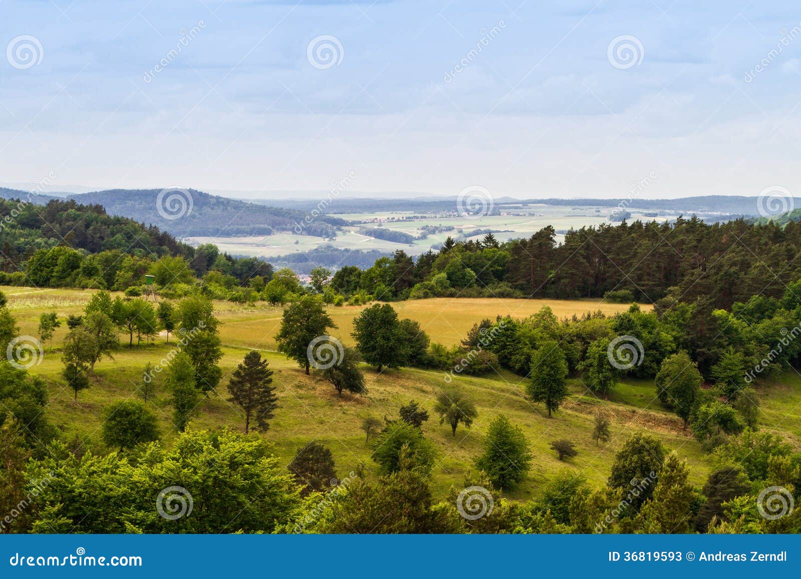 Bavarian Spring Landscape Stock Image Image Of Grass 36819593