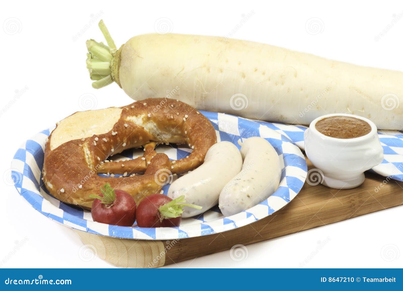 Bavarian Veal Sausage stock photo. Image of meal, food 8647210