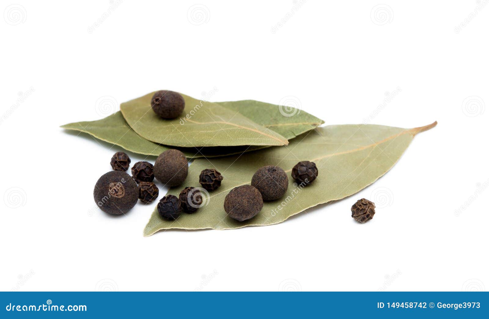 Bay Leaf, Allspice and Pepper Stock Photo Image of dried, macro