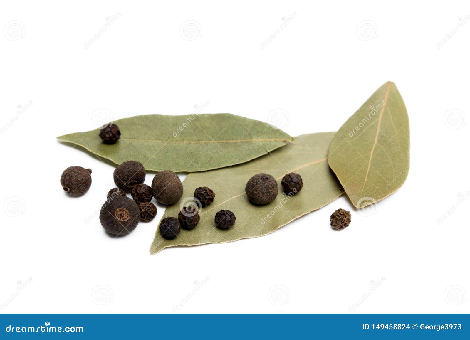 Bay Leaf, Allspice and Pepper Stock Photo Image of herb, dried 149458824