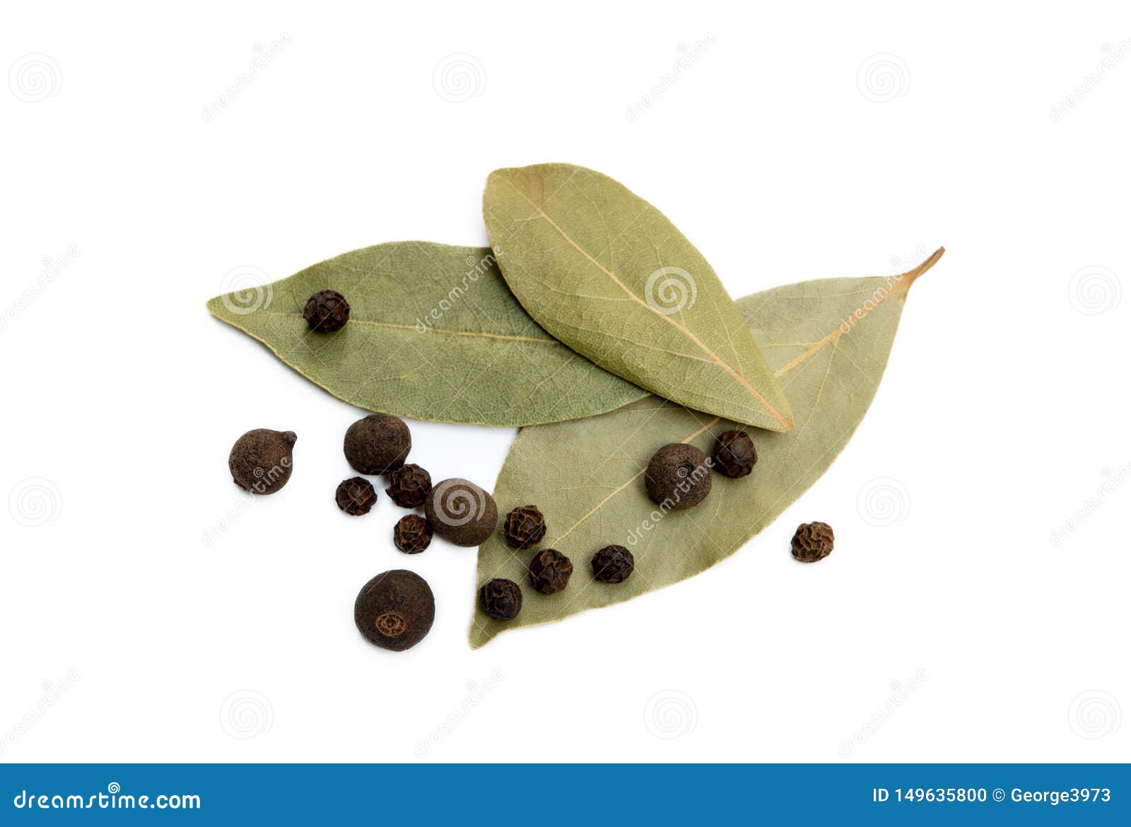 Bay Leaf, Allspice and Pepper Stock Photo Image of herb, nutrition
