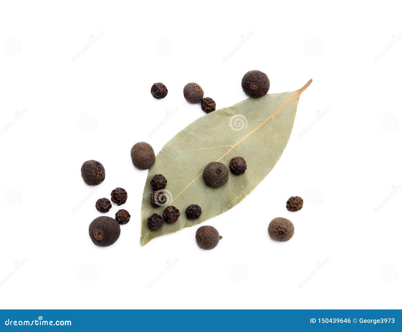 Bay Leaf, Allspice and Pepper Stock Photo Image of aroma, natural