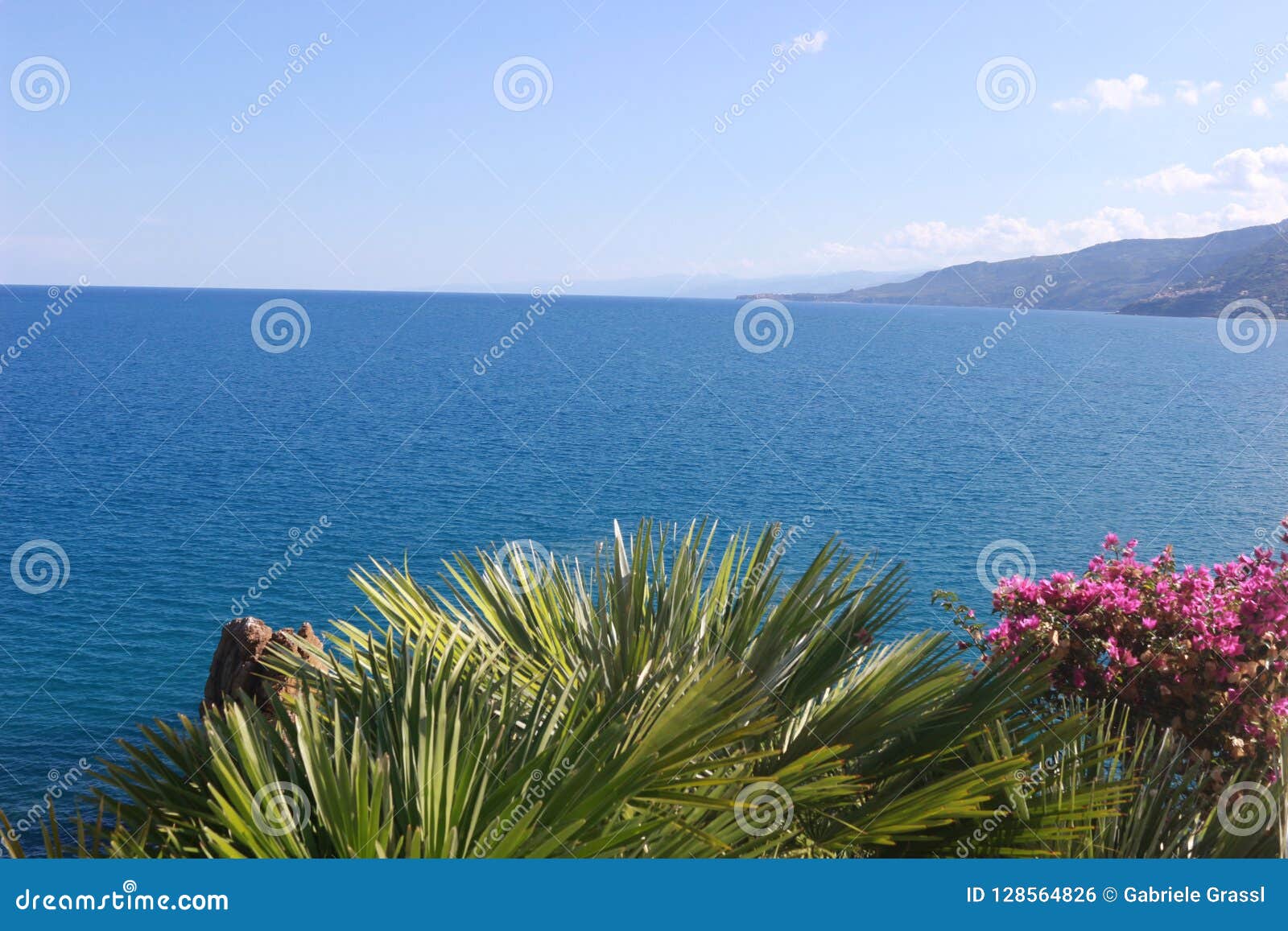 Bay of the Mediterranean Sea, Sicily, Italy Stock Photo Image of