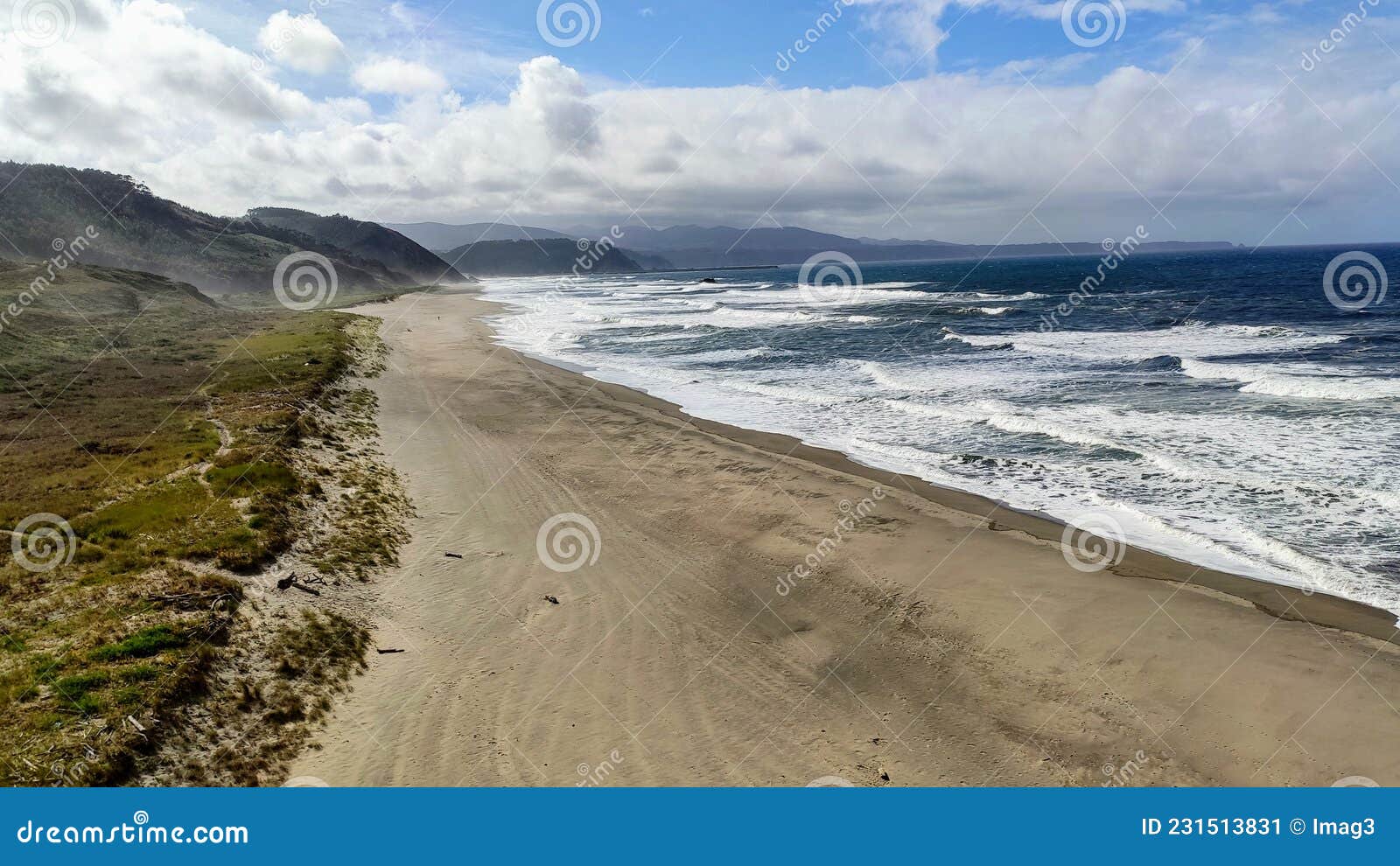 bayas or sablon beach, castrillon municipality, asturias, spain