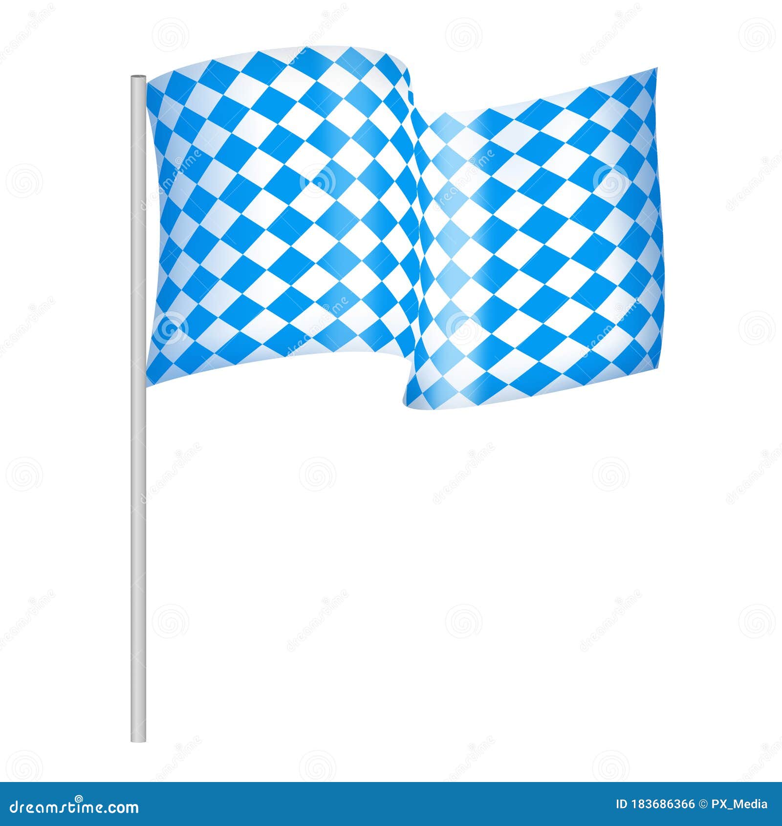 Bayern-Flagge Stock Illustration