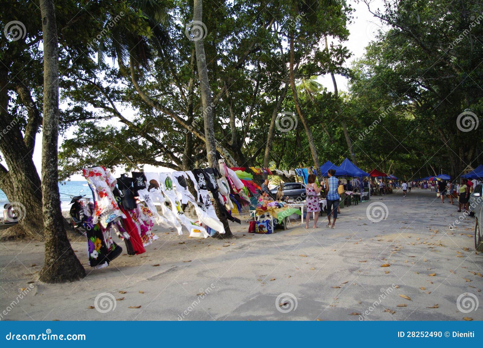 Bazaar at Beau Vallon, Seychelles Editorial Image Image of bazaar