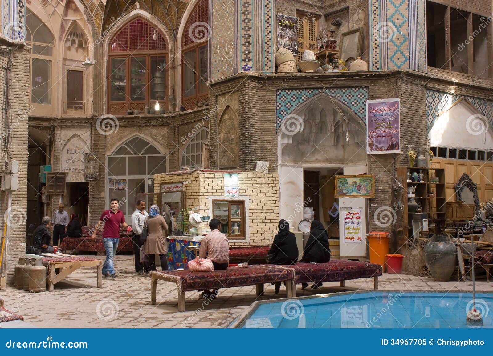 Bazaar of Kashan, Central Iran Editorial Image - Image of iran