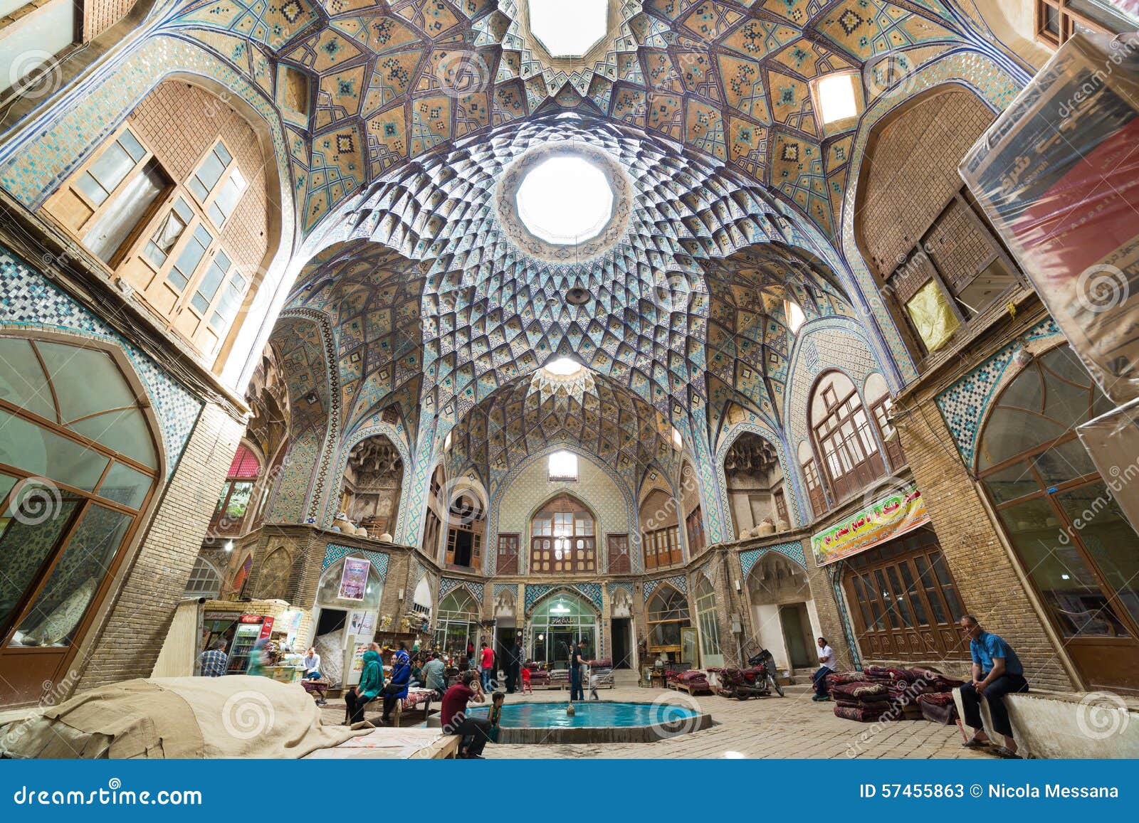 Bazaar of Kashan, in Iran editorial stock photo. Image of heritage