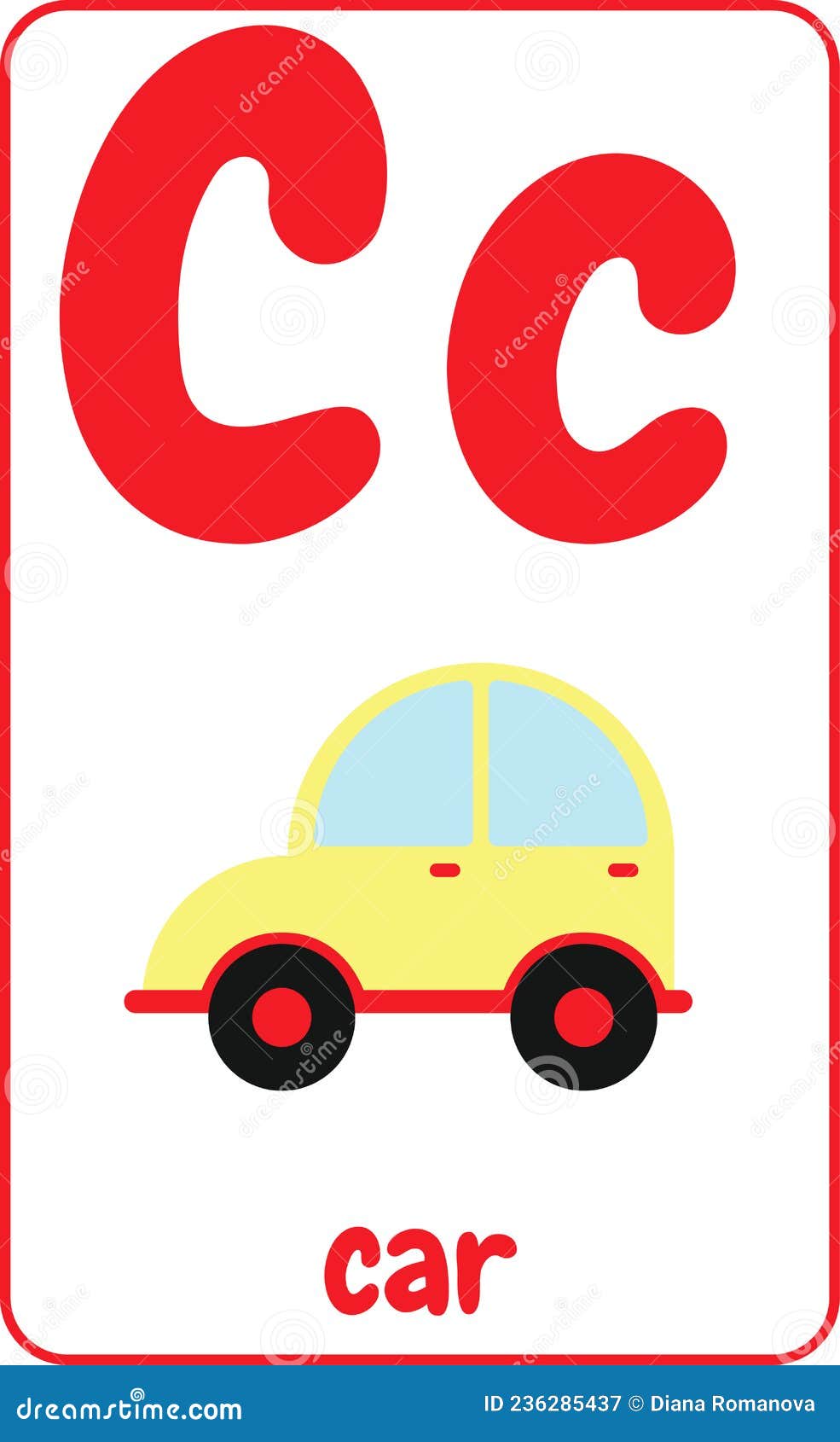 Cute Letter C for Kids in Cartoon Style. English Alphabet Card for Kids To Help Learning and Education in Kindergarten Children. Stock Vector - Illustration of kindergarten, learning: 236285437 Cute Letter C for Kids in Cartoon Style. English Alphabet Card for Kids To Help Learning and Education in Kindergarten Children. Stock Vector - Illustration of kindergarten, learning: 236285437
