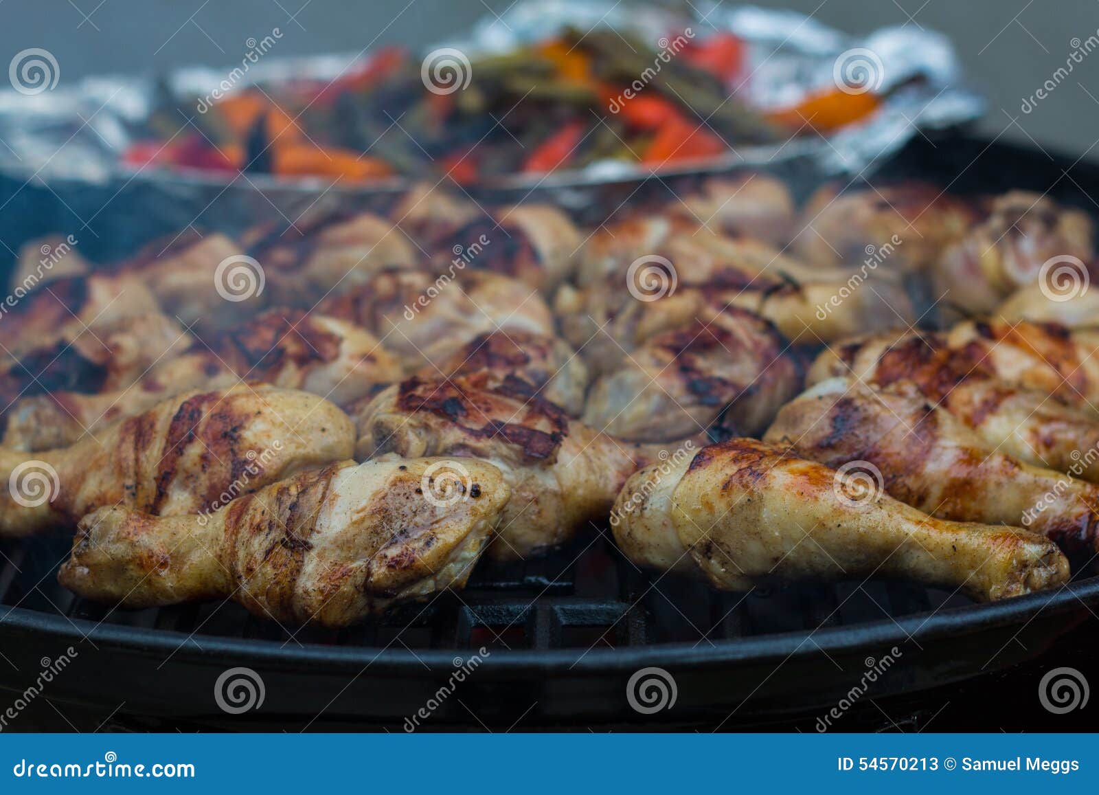 Bbq chicken stock image. Image of summer, roast, chicken 54570213
