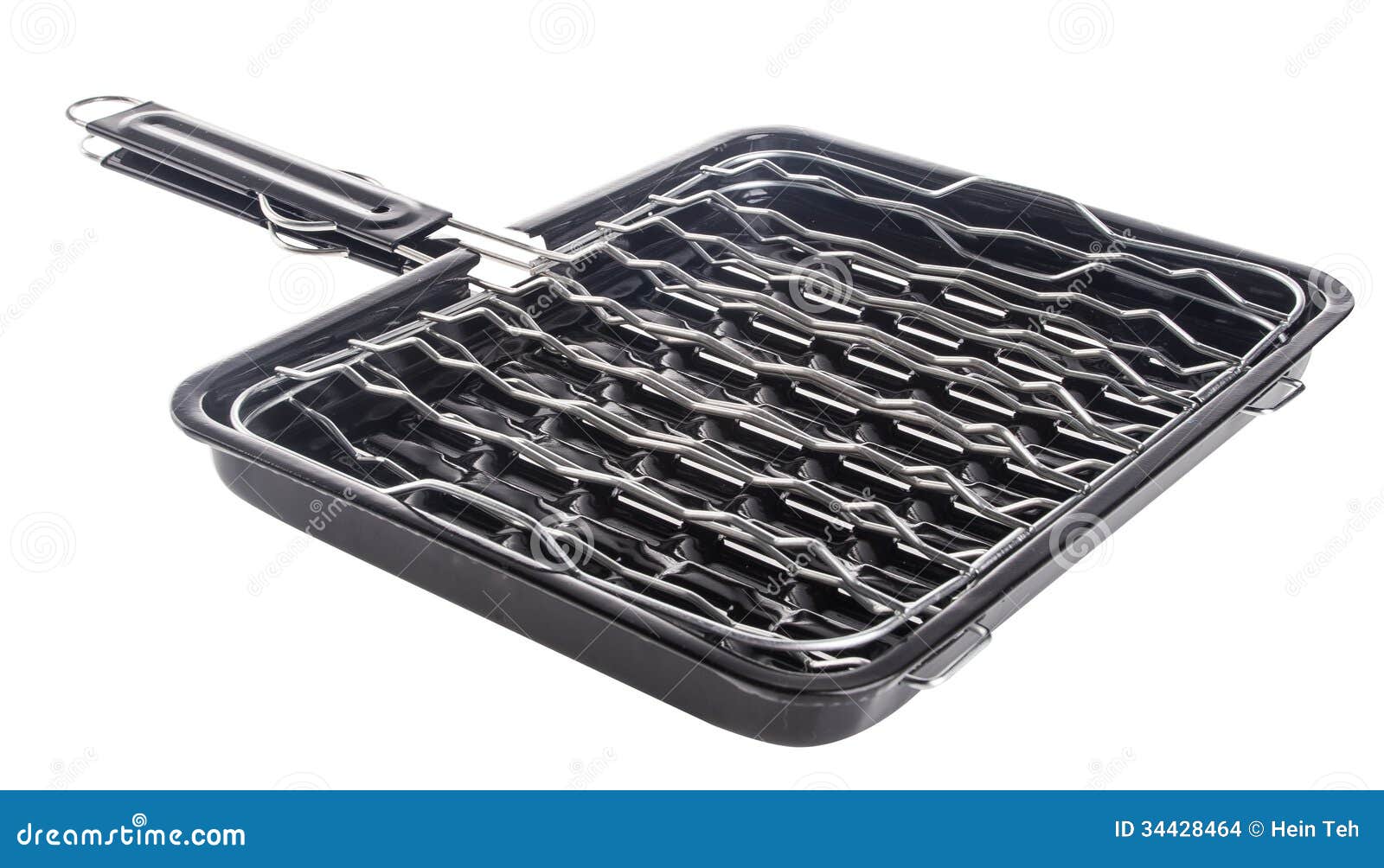 Bbq Grill Pan, Barbecue Grill Camping Basket Stock Photo Image of