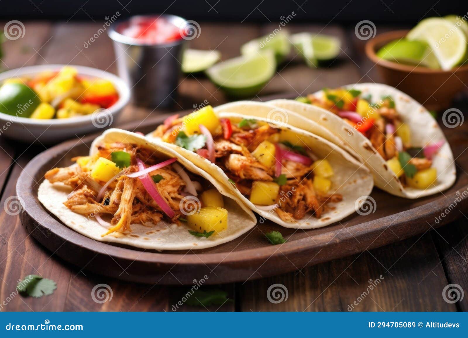 Bbq Jackfruit Tacos with Corn Tortillas Stock Image Image of corn
