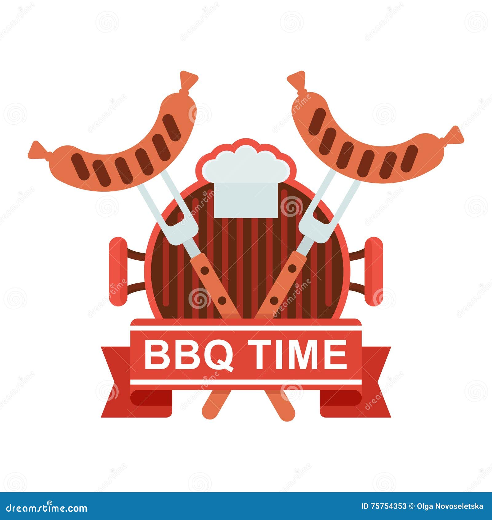 Contractor January elegant Bbq logo grill pan stock vector. Illustration of coals - 75754353