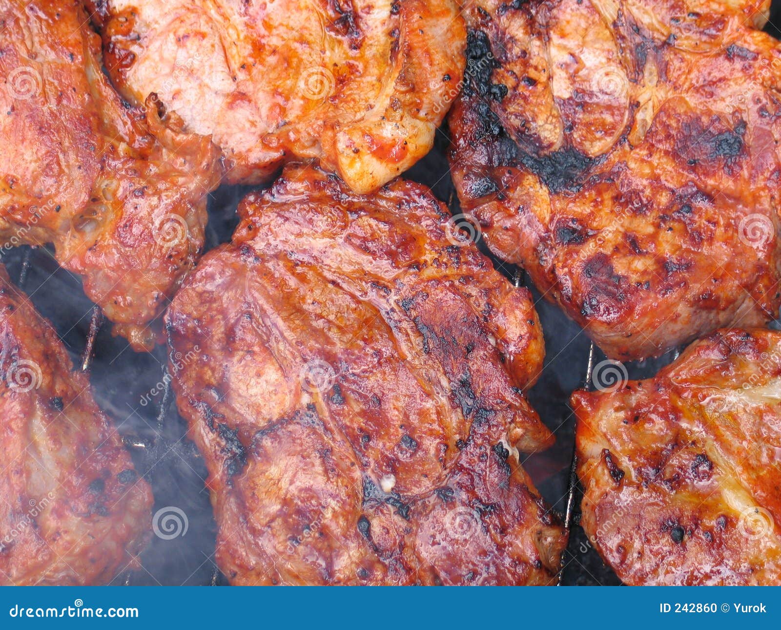 Bbq meat stock photo. Image of condiment, barbequing, barbecuing 242860