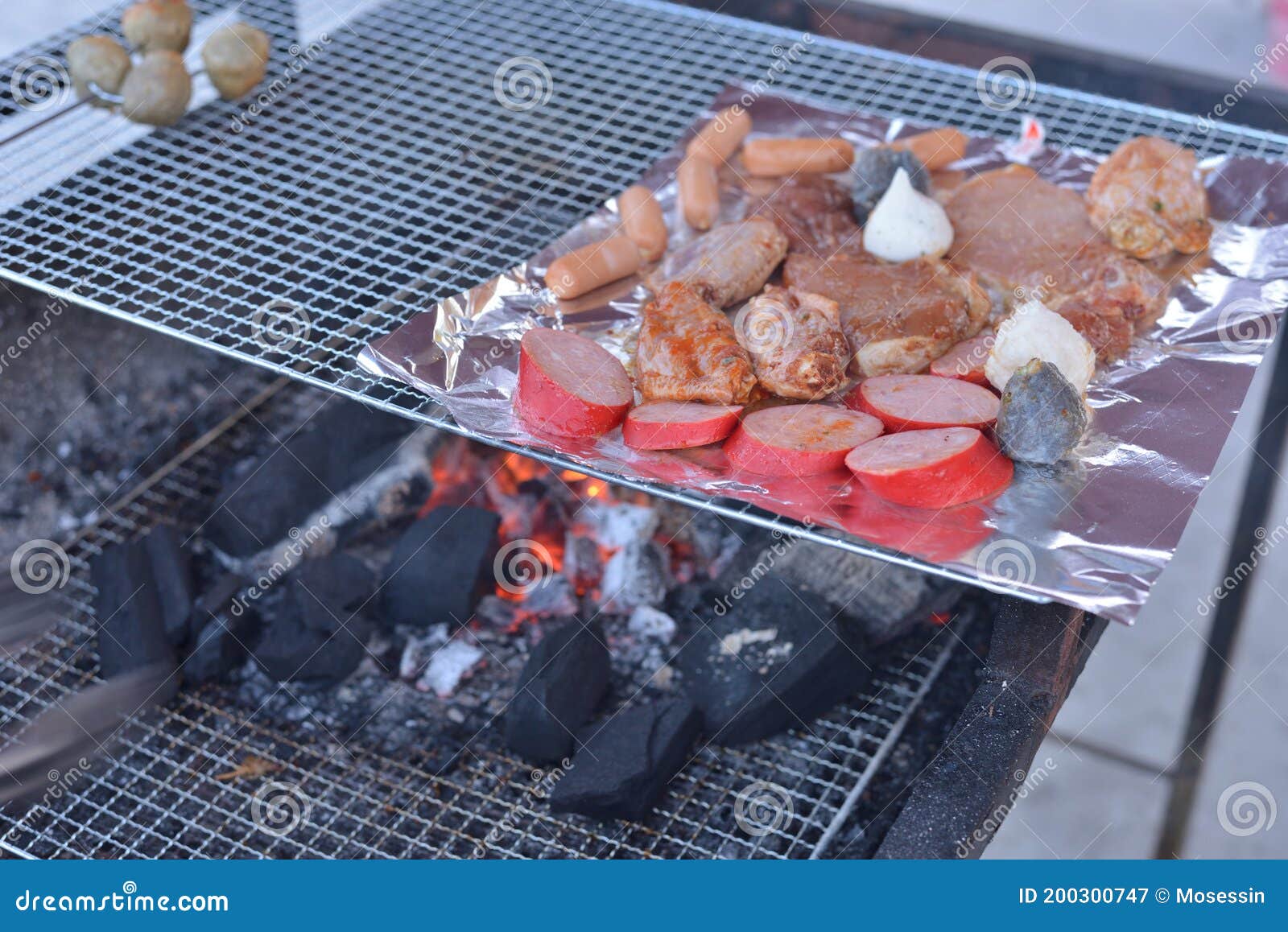 BBQ meat fire charcoal stock image. Image of meal, lamb 200300747