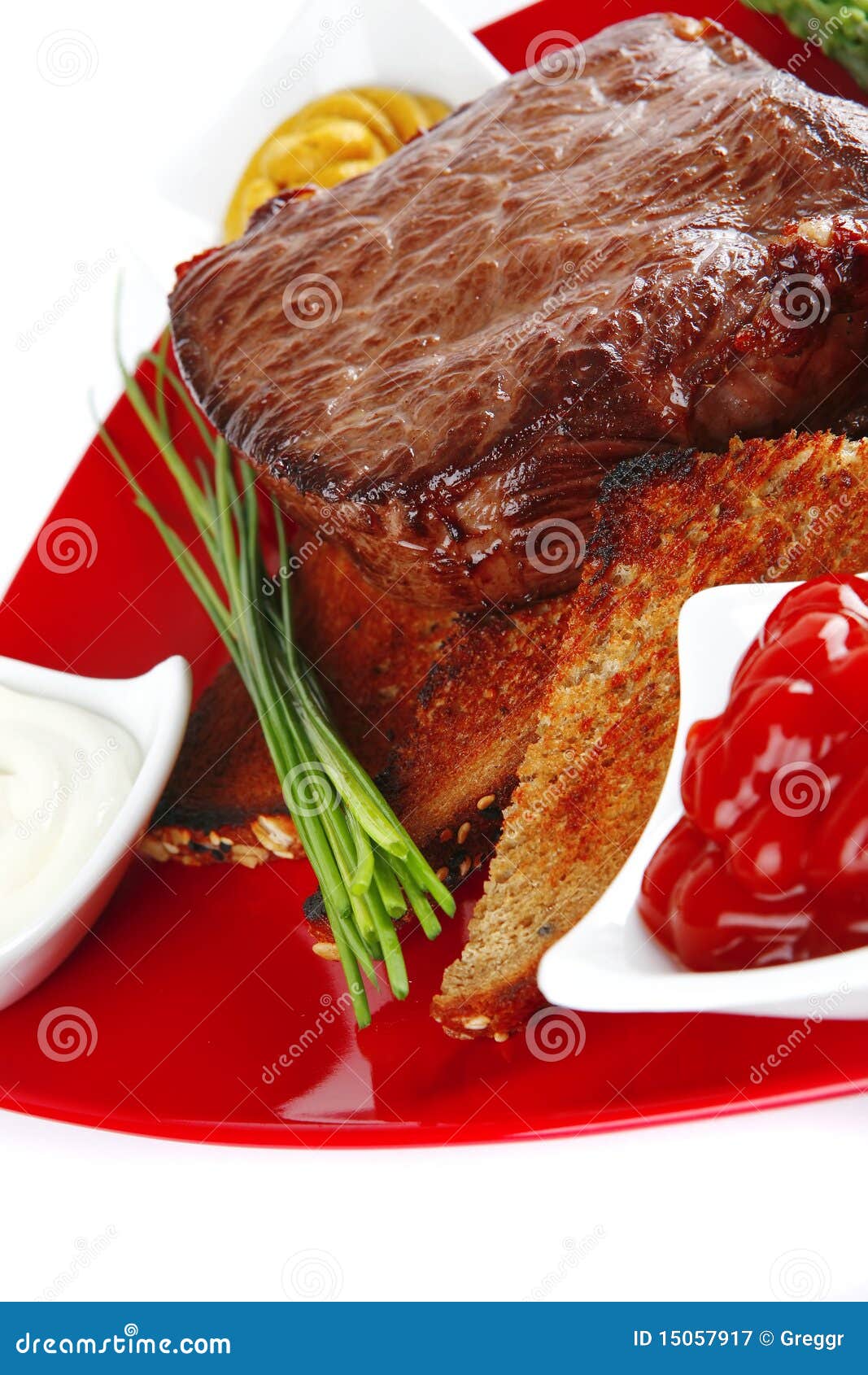 Bbq meat with spices stock image. Image of close, beef 15057917