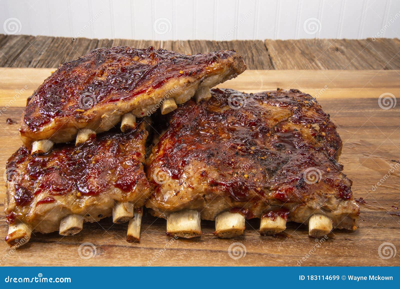 BBQ pork ribs,slab stock image. Image of grilling, brown 183114699