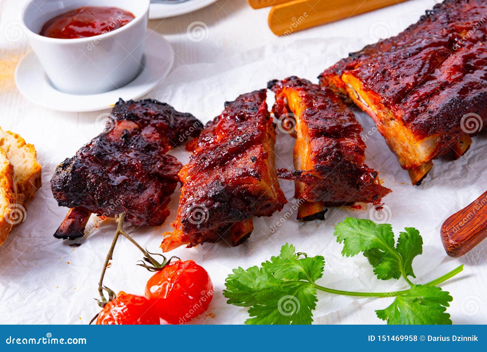 BBQ Spare Ribs from a Charcoal Grill Stock Photo Image of poland, german 151469958