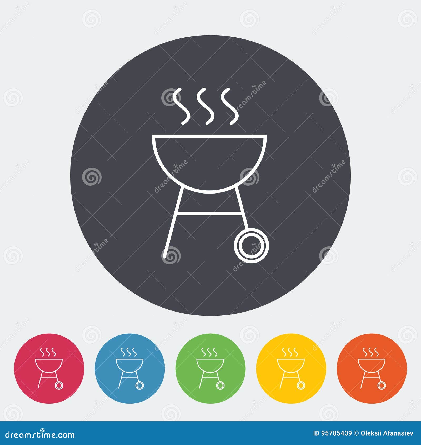 Bbqsymbol vektor illustrationer. Illustration av värme 95785409