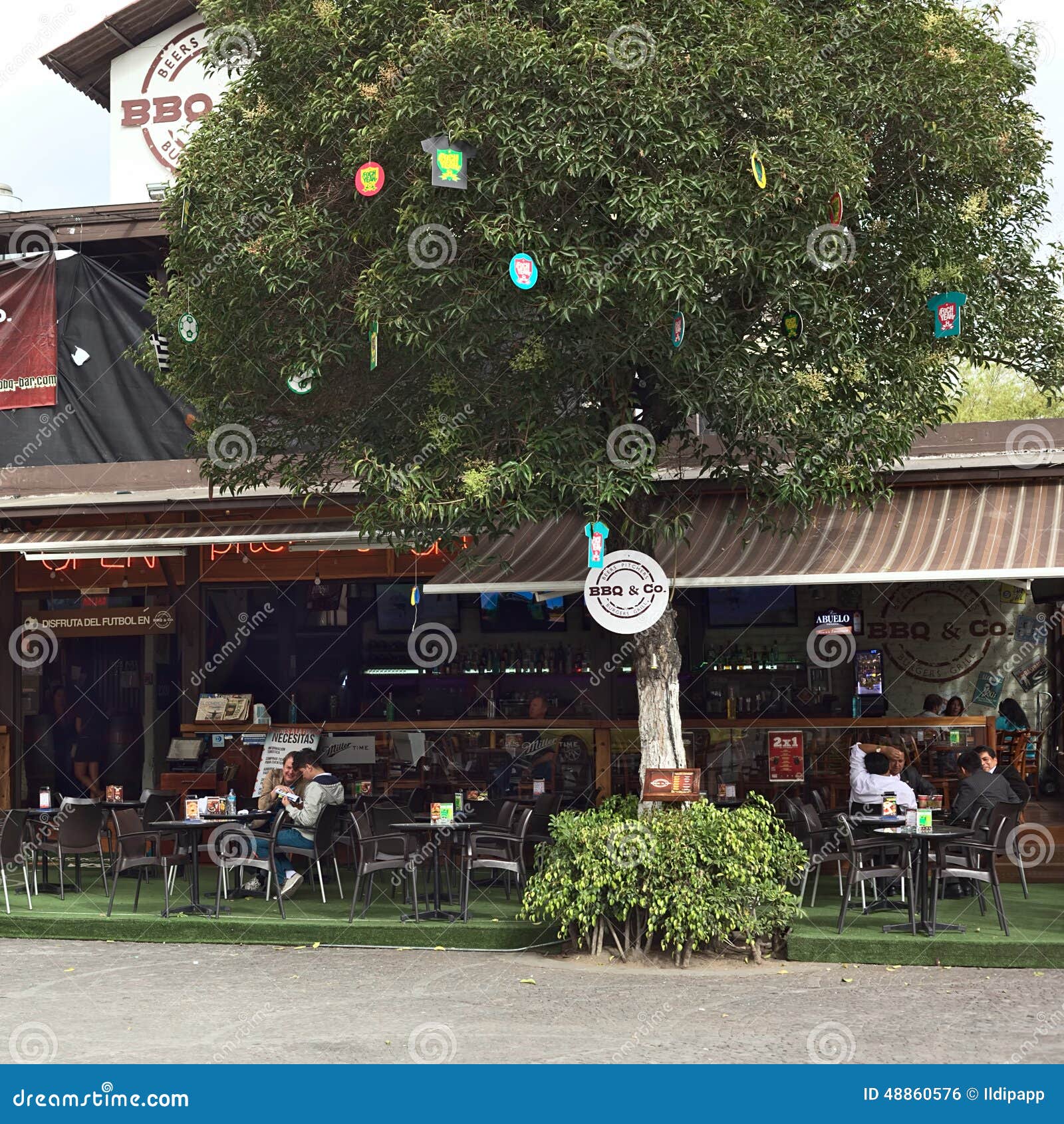 BBQ U. CoBar Und restaurant in Quito, Ecuador Redaktionelles Foto