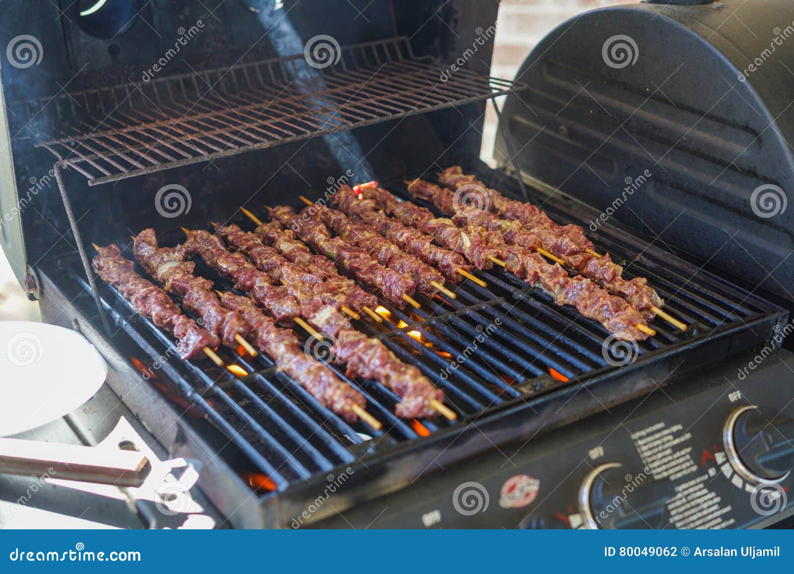 BBQ Venison (Deer Meat) on a Grill Stock Photo Image of black, hill
