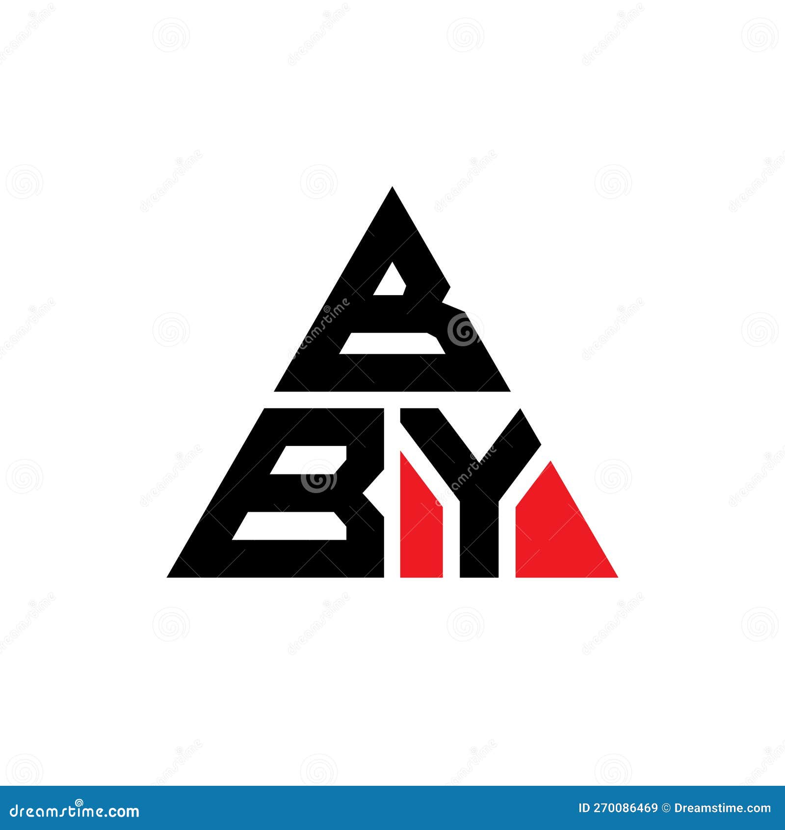 bby triangle letter logo  with triangle . bby triangle logo  monogram. bby triangle  logo template with red