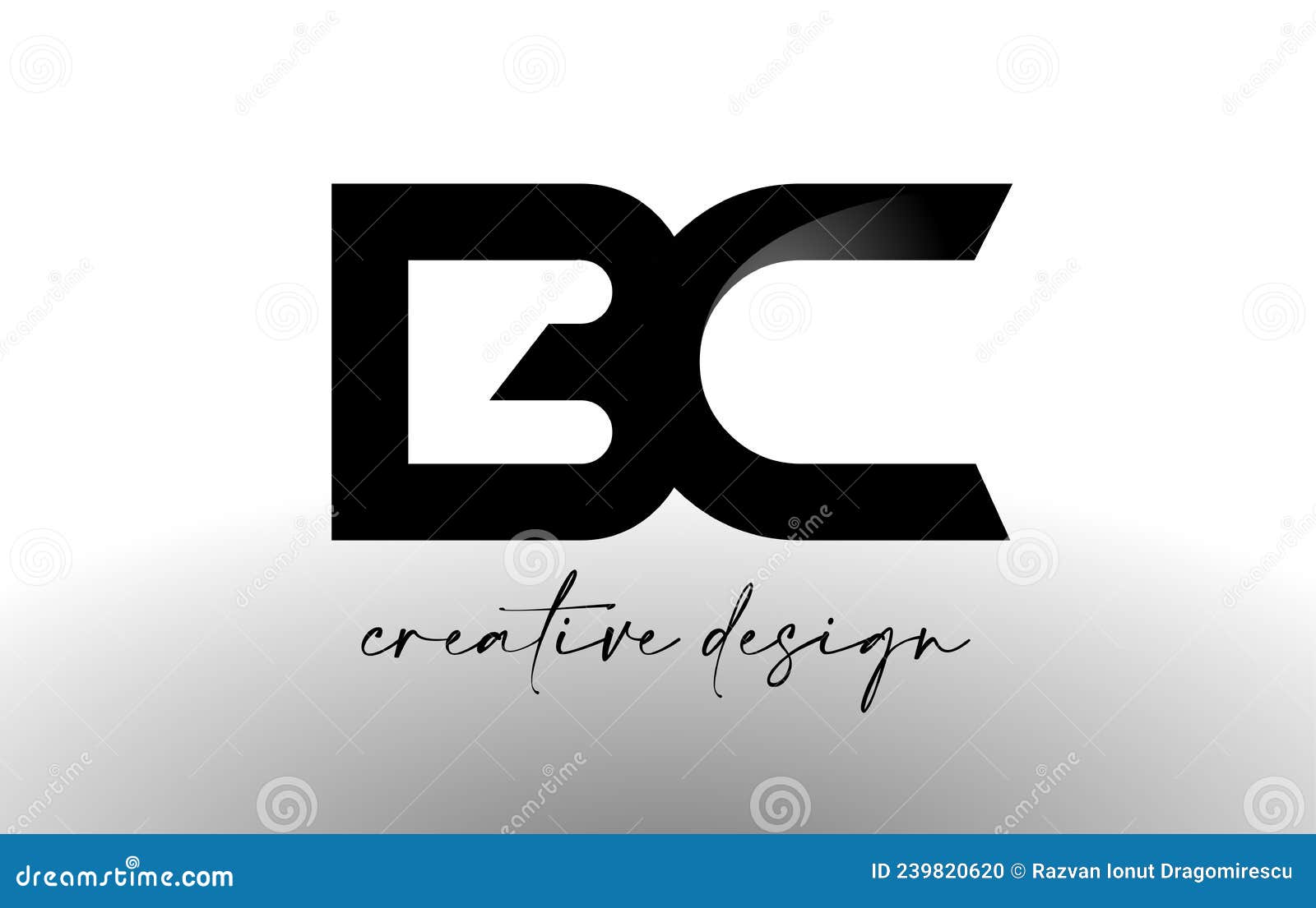 BC Letter Logo Design with Elegant Minimalist Look.BC Icon Vector with ...