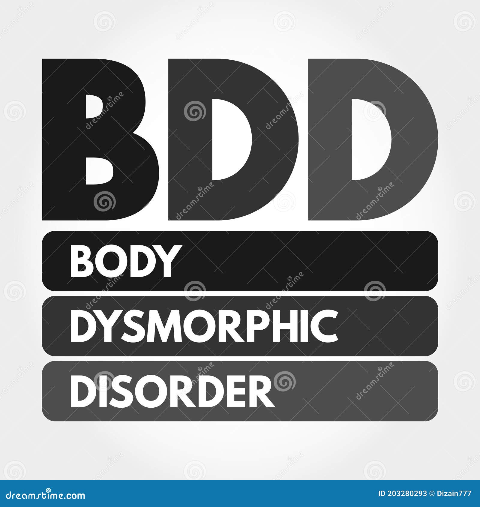 bdd - body dysmorphic disorder acronym