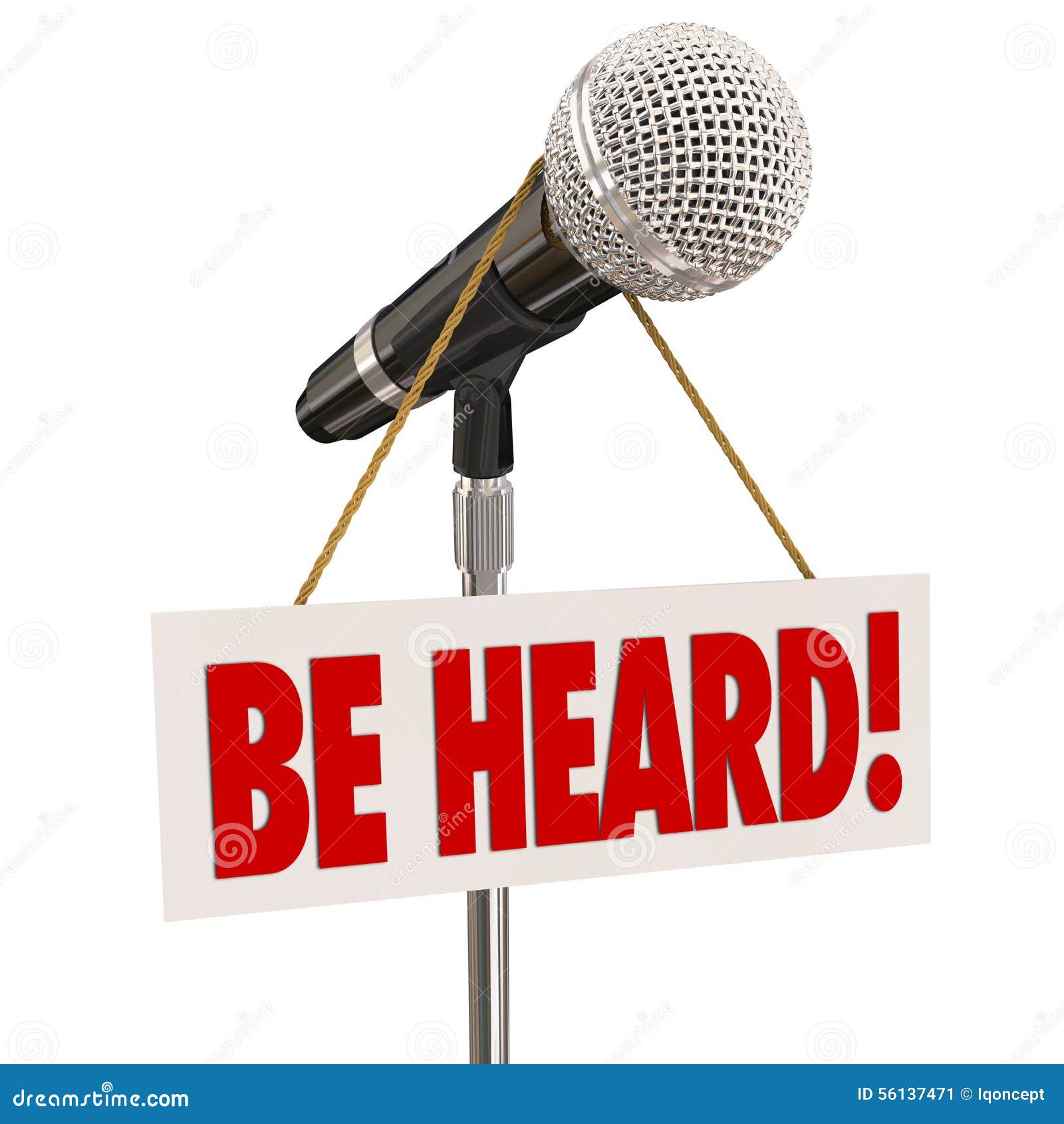 be heard microphone public speaking share opinion viewpoint