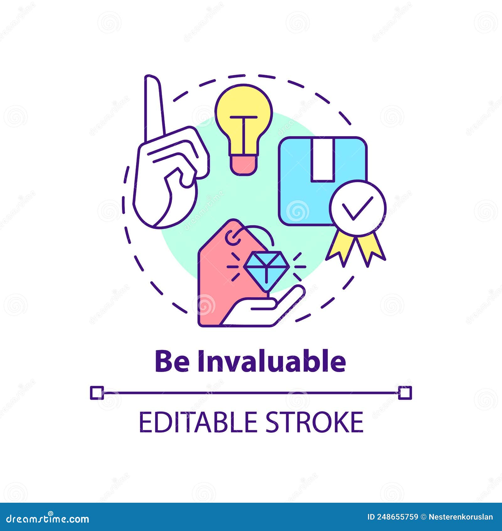 be invaluable concept icon