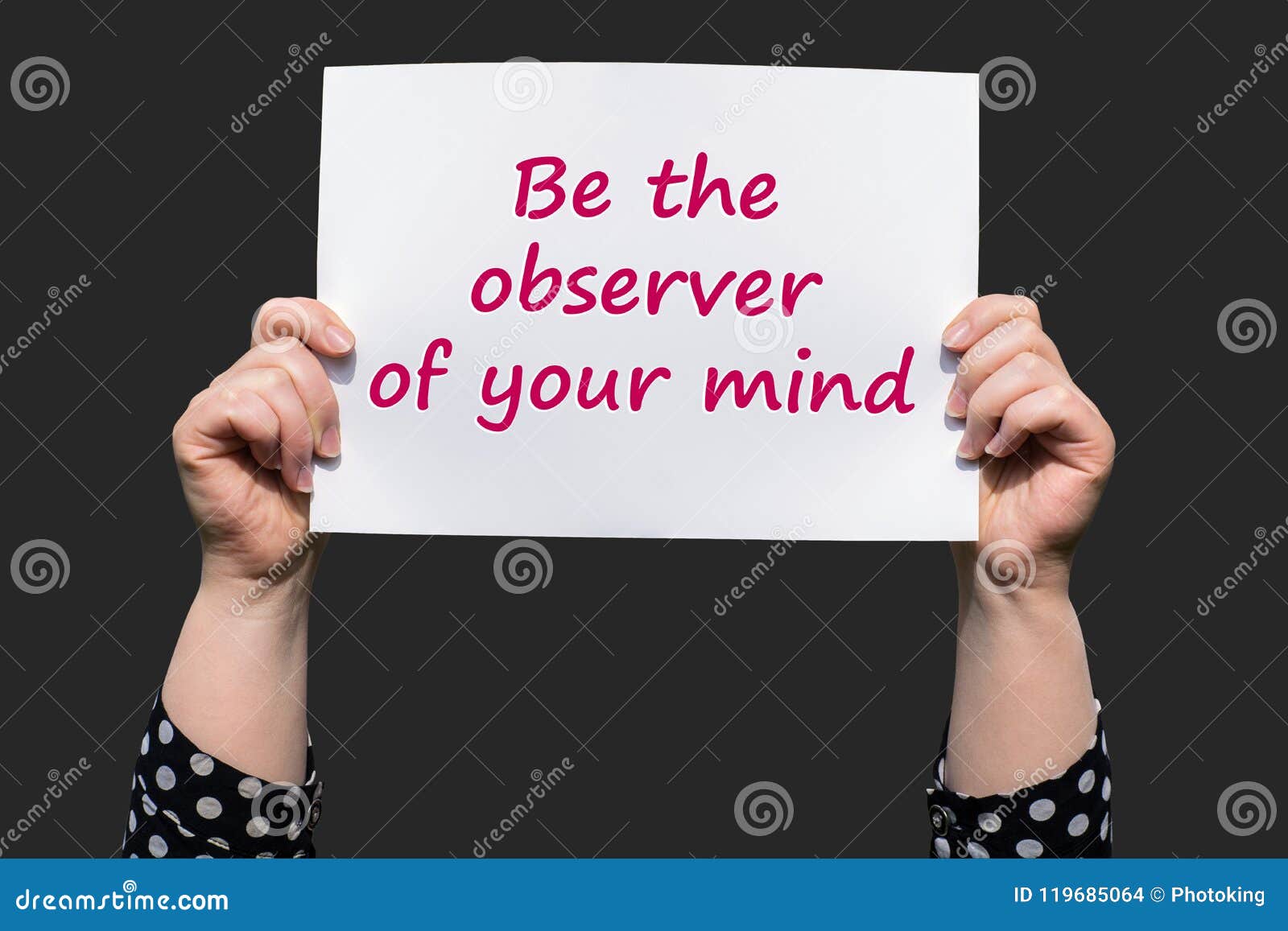 be the observer of your mind