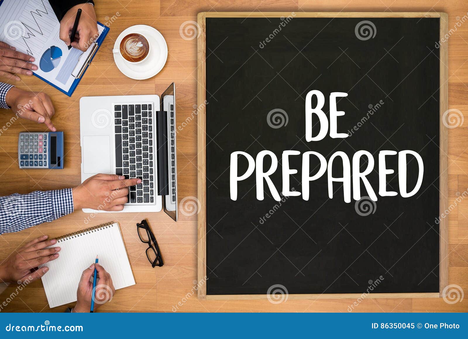 be prepared concept , preparation is the key plan, prepare, per
